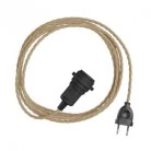 SnakeTwisted para lámpara Lámpara enchufable tejido trenzado