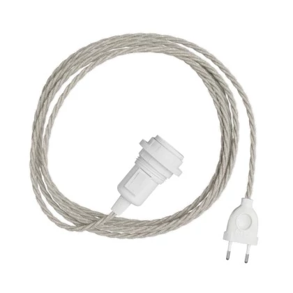 SnakeTwisted para lámpara Lámpara enchufable tejido trenzado