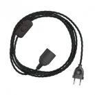 SnakeBis Cable trenzado portalámparas cable tejido trenzado