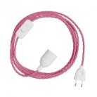 SnakeBis Cable trenzado portalámparas cable tejido trenzado