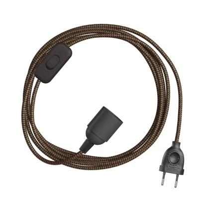 Cables SnakeBis Zig-Zag portalámparas y cable tela Zig-Zag