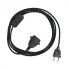 Enchufe lámpara SnakeBis Twisted pantalla cable trenzado