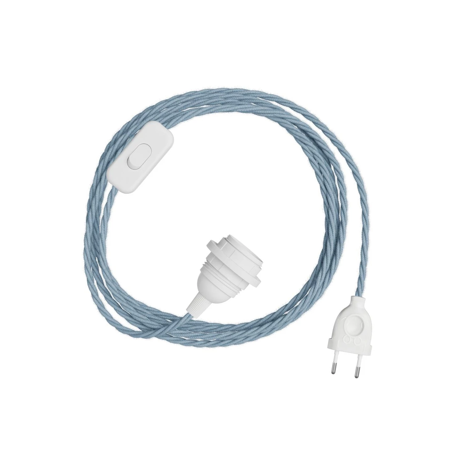 Enchufe lámpara SnakeBis Twisted pantalla cable trenzado