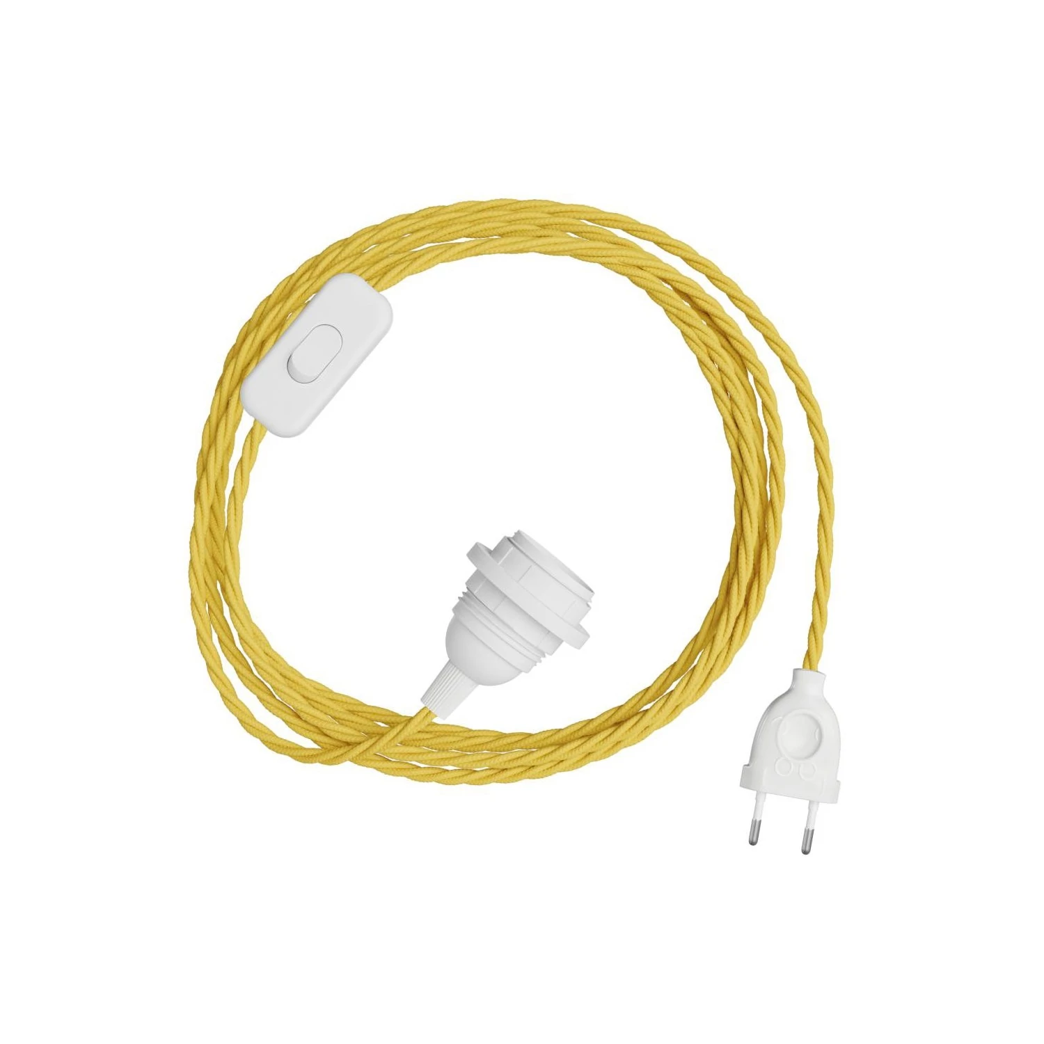 Enchufe lámpara SnakeBis Twisted pantalla cable trenzado