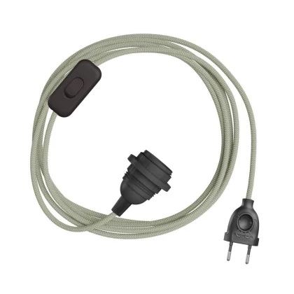 Pantalla enchufable SnakeBis Zig-Zag cable tela Zig-Zag