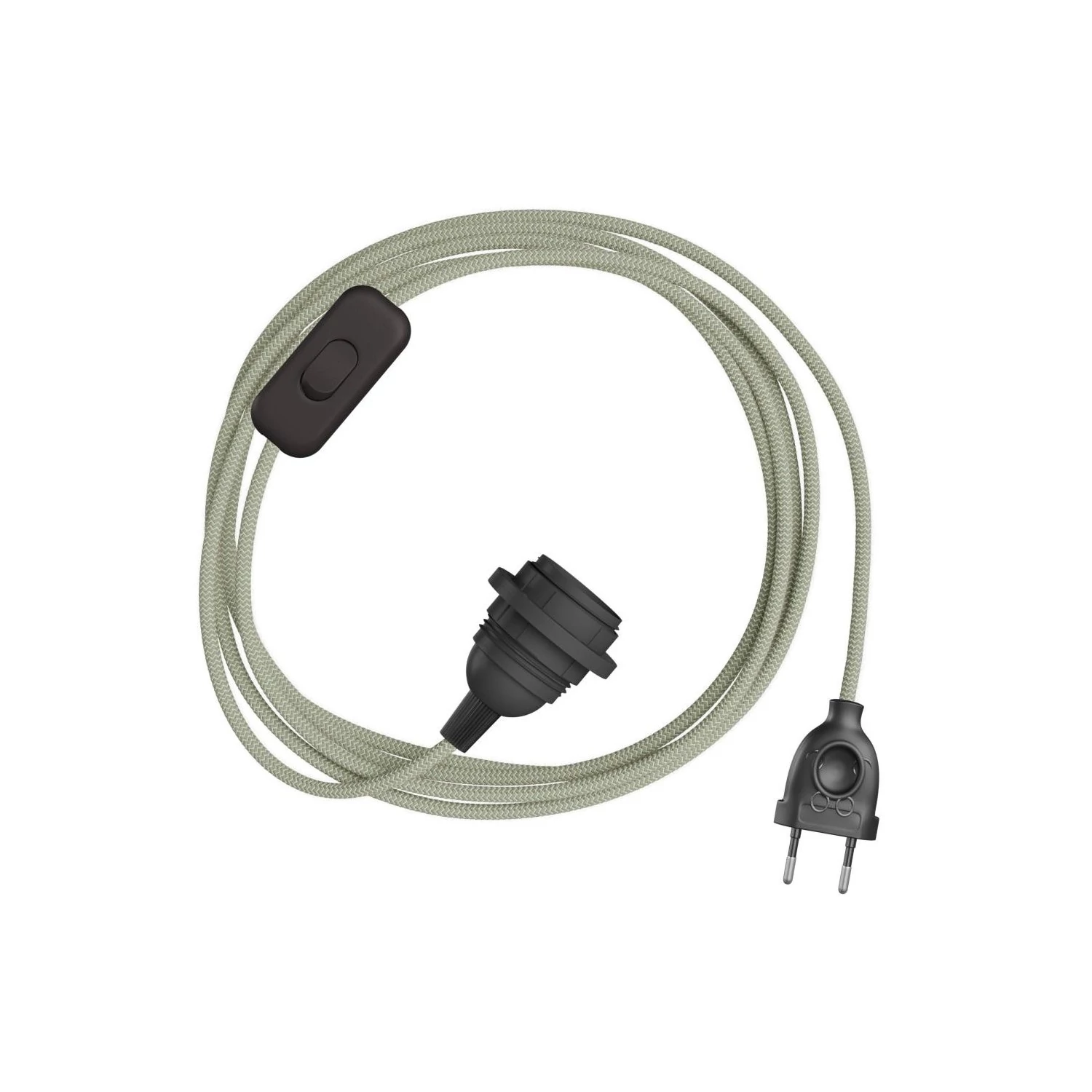 Pantalla enchufable SnakeBis Zig-Zag cable tela Zig-Zag