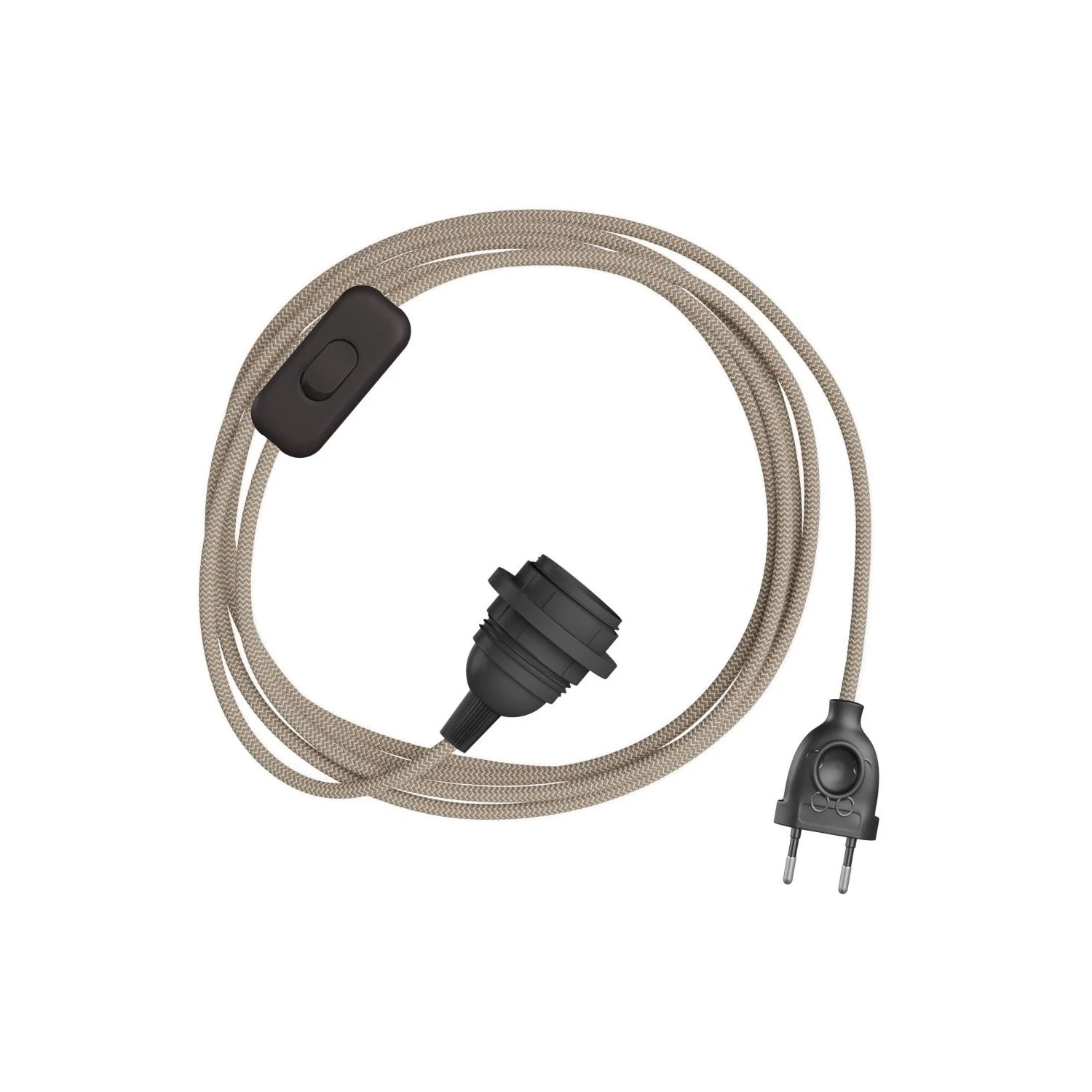 Pantalla enchufable SnakeBis Zig-Zag cable tela Zig-Zag