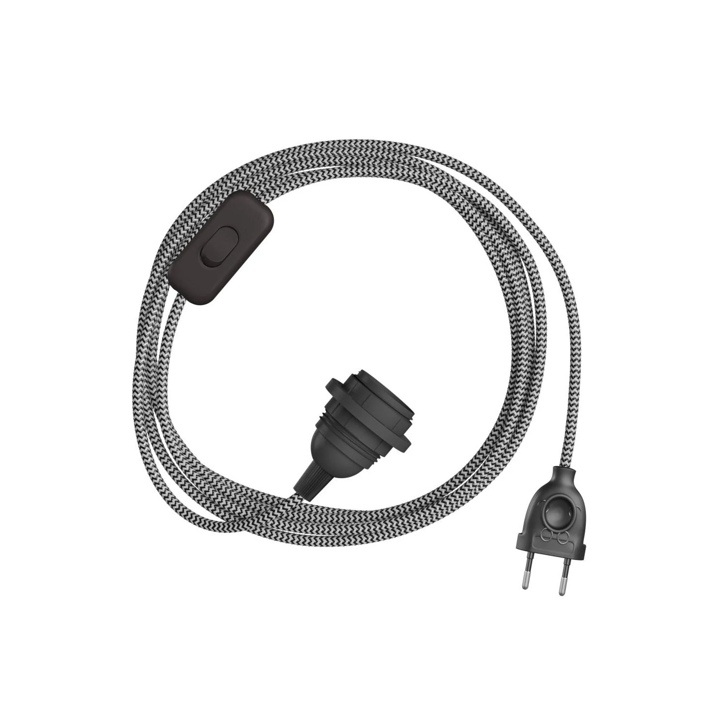 Pantalla enchufable SnakeBis Zig-Zag cable tela Zig-Zag