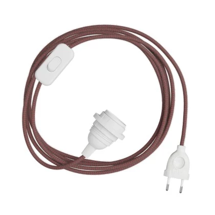 Pantalla enchufable SnakeBis Zig-Zag cable tela Zig-Zag
