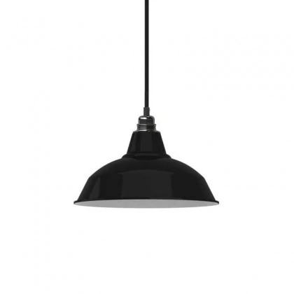 Lámpara estilo Industrial con pantalla de metal esmaltada