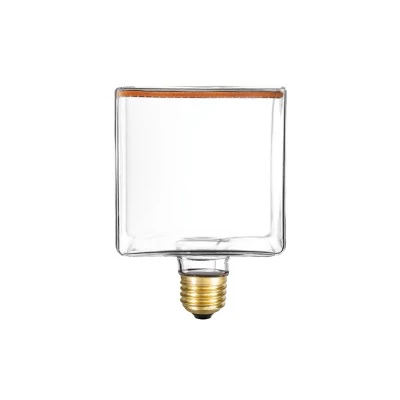 Bombilla cubo de diseño LED transparente y regulable
