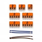 Kit de conexión WAGO para cable 2x para Rosetón a 8 agujeros