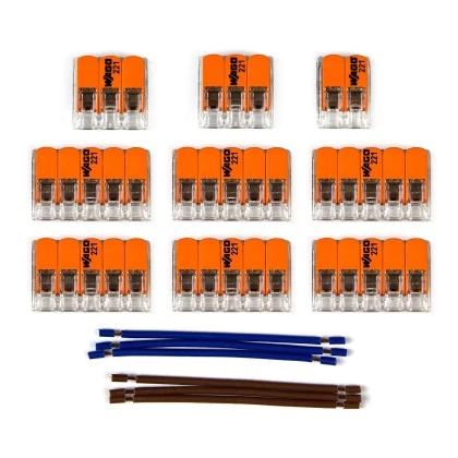 Kit de conexión WAGO para cable 2x para Rosetón a 11 agujeros