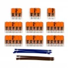 Kit de conexión WAGO para cable 2x para Rosetón a 11 agujeros