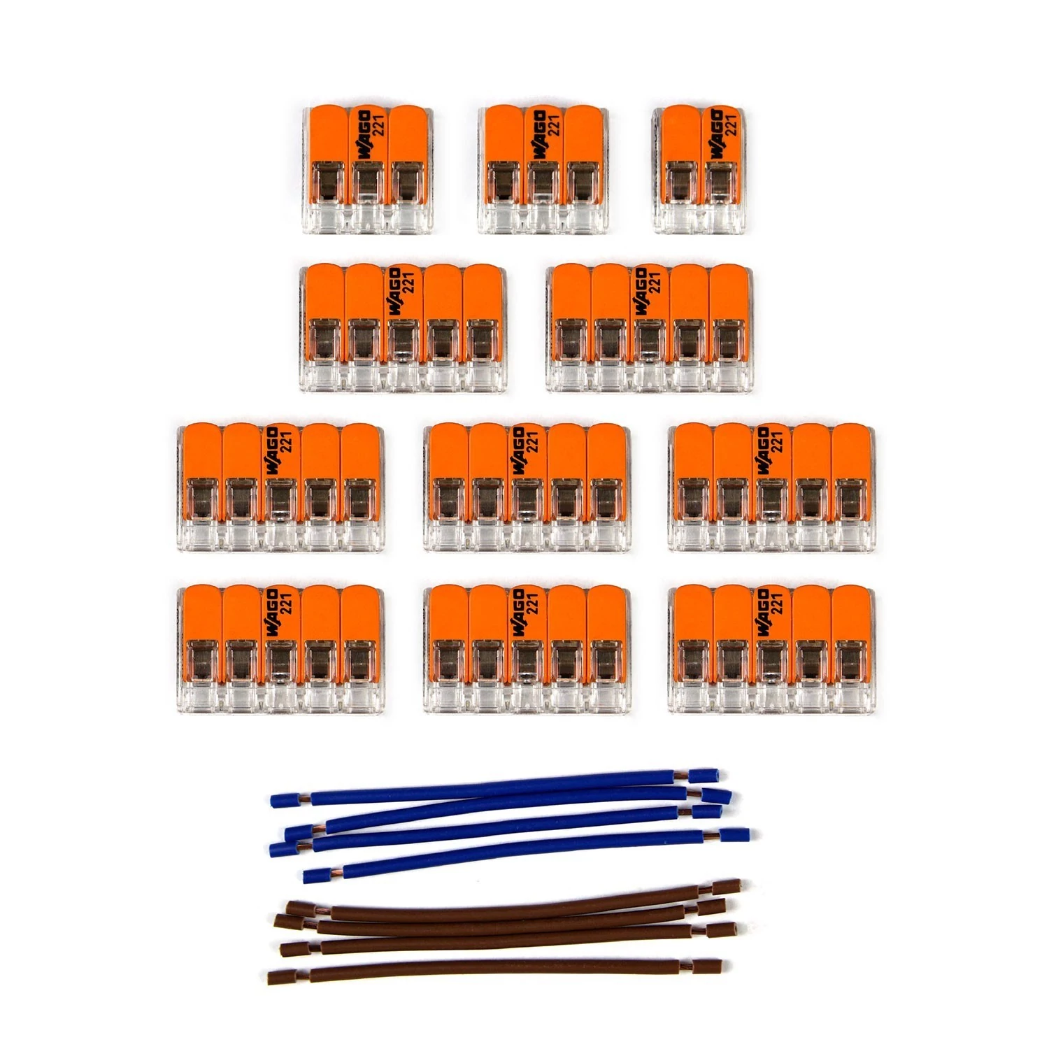 Kit de conexión WAGO para cable 2x para Rosetón a 14 agujeros
