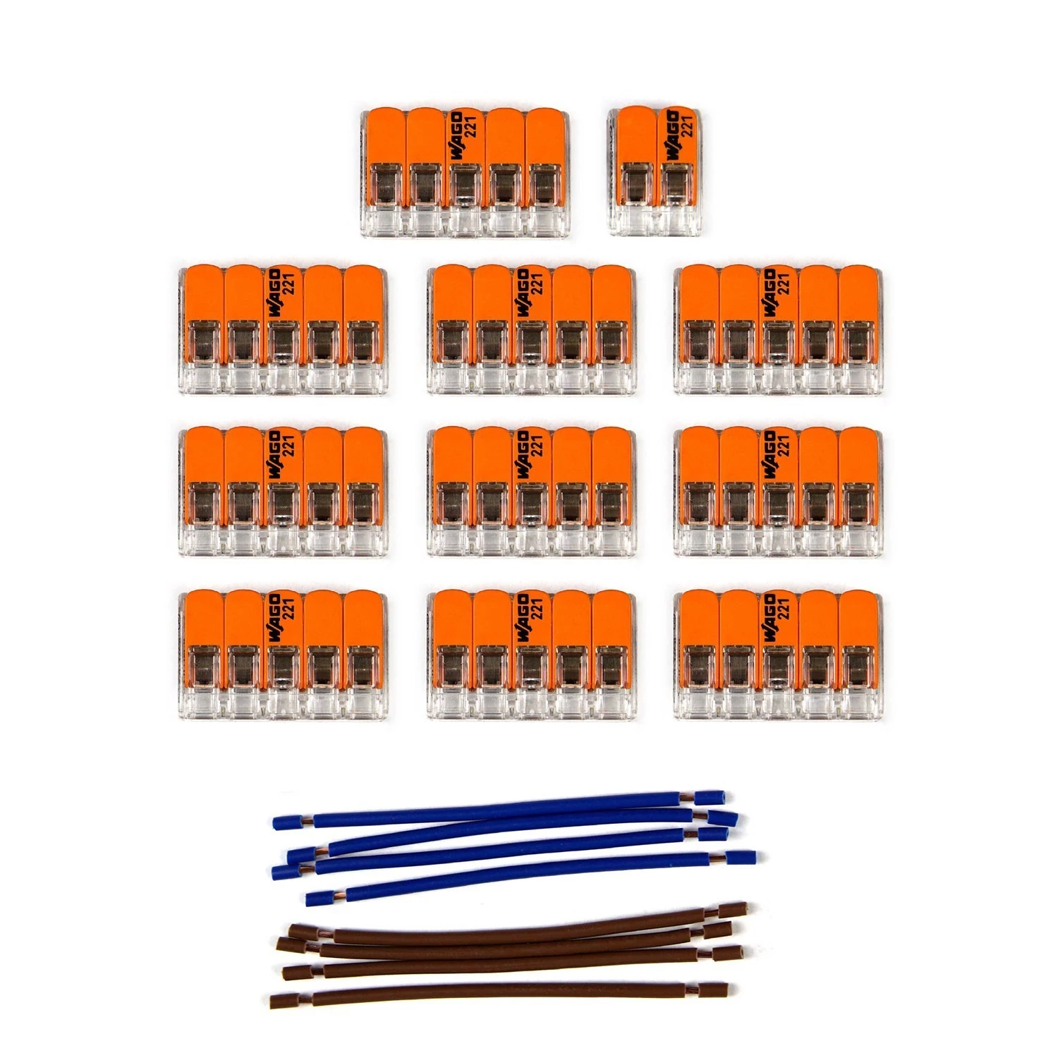 Kit de conexión WAGO para cable 2x para Rosetón a 15 agujeros