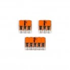 Kit de conexión WAGO para cable 3x para Rosetón de 2 agujeros