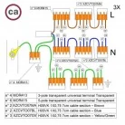 Kit de conexión WAGO para cable 3x para Rosetón de 8 agujeros