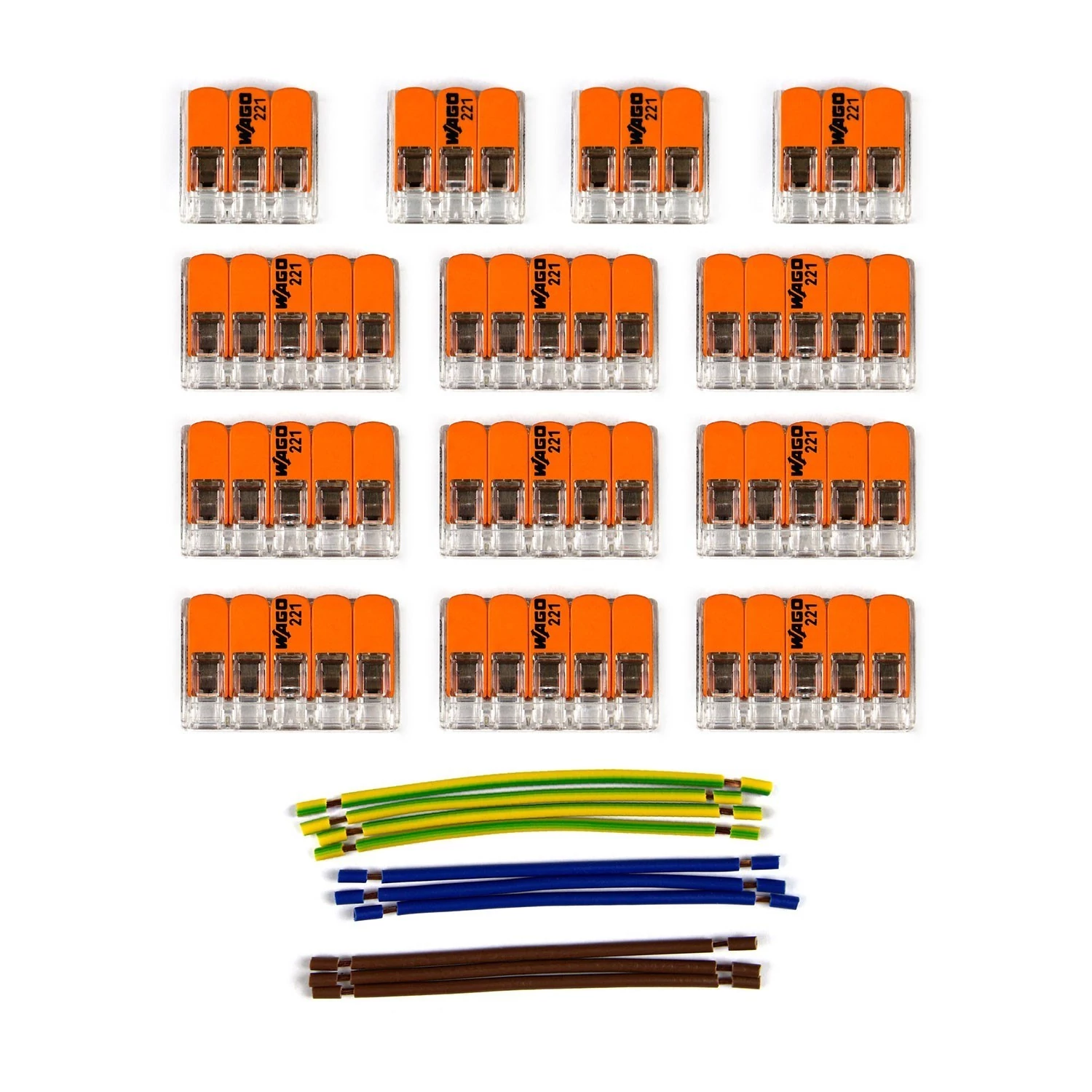 Kit de conexión WAGO para cable 3x para Rosetón a 11 agujeros