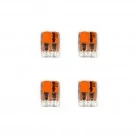 Kit Wago para mini rosetón con interruptor para cable 2x