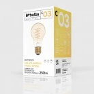 C03 - Bombilla LED A60 dorada filamento en espiral