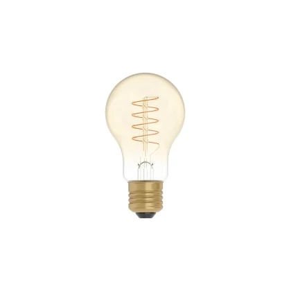 C03 - Bombilla LED A60 dorada filamento en espiral