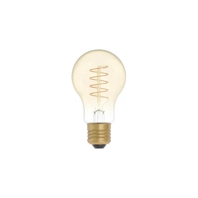 C03 - Bombilla LED A60 dorada filamento en espiral