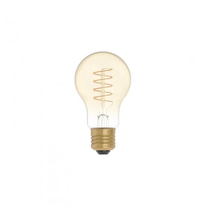 C03 - Bombilla LED A60 dorada filamento en espiral