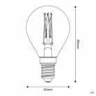 C52 - Bombilla LED G45 dorada