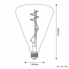Cono 140 dorada - Bombilla LED dorada de alto flujo