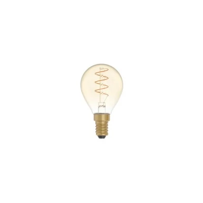 Bombilla LED  C02 filamento espiral G45 dorado