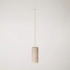 Lámpara colgante para carril con pantalla de madera