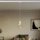 Lámpara colgante clásica de riel de porcelana