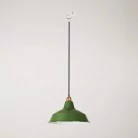 Lámpara industrial con pantalla metálica para carril