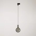 Lámpara industrial de metal con adaptador para carril.