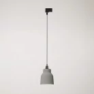 Lámpara con pantalla de cerámica y adaptador para carril