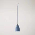 Lámpara con pantalla de cerámica y adaptador para carril