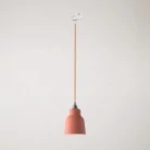 Lámpara con pantalla de cerámica y adaptador para carril