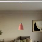 Lámpara con pantalla de cerámica y adaptador para carril