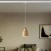 Lámpara colgante con pantalla Vaso y adaptador para carril