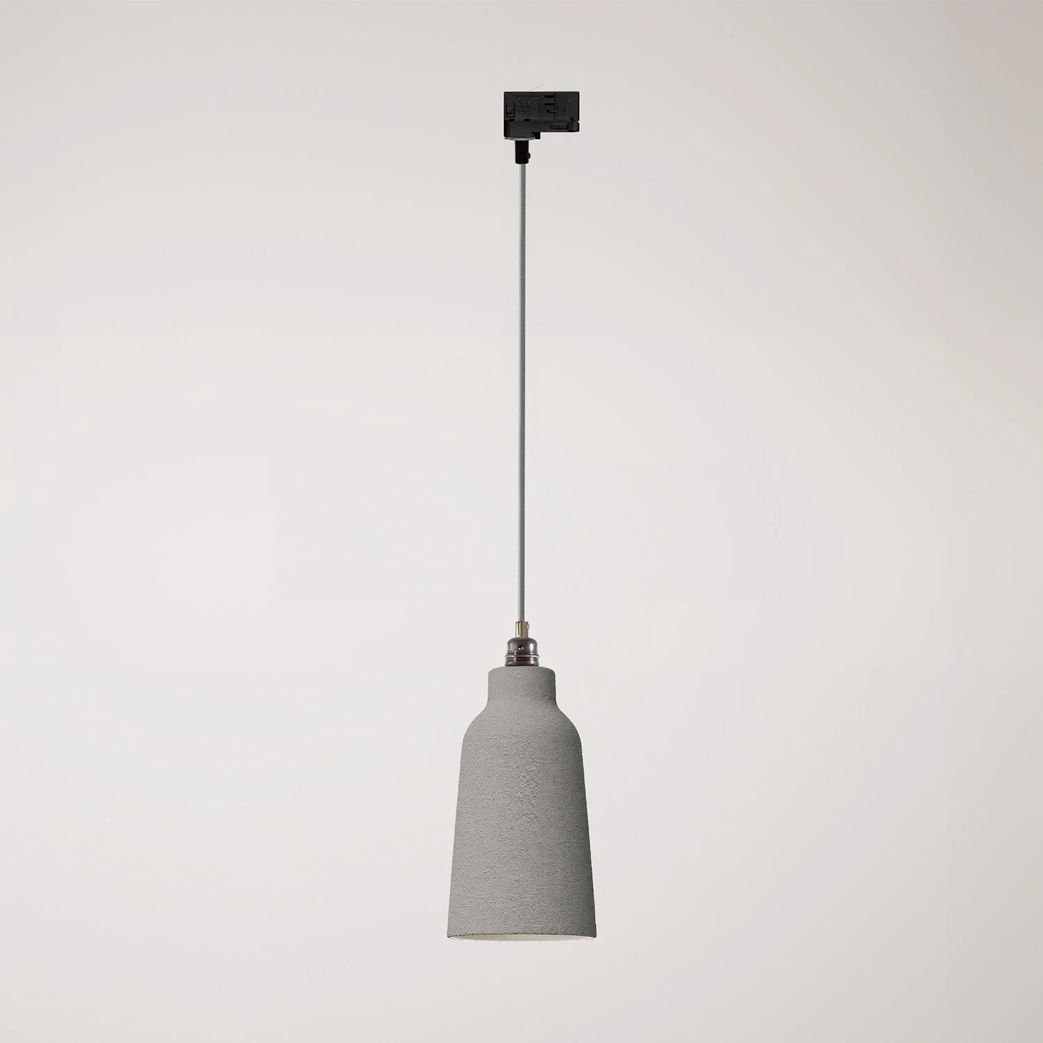Lámpara Cottage con pantalla de cerámica y adaptador para carril.