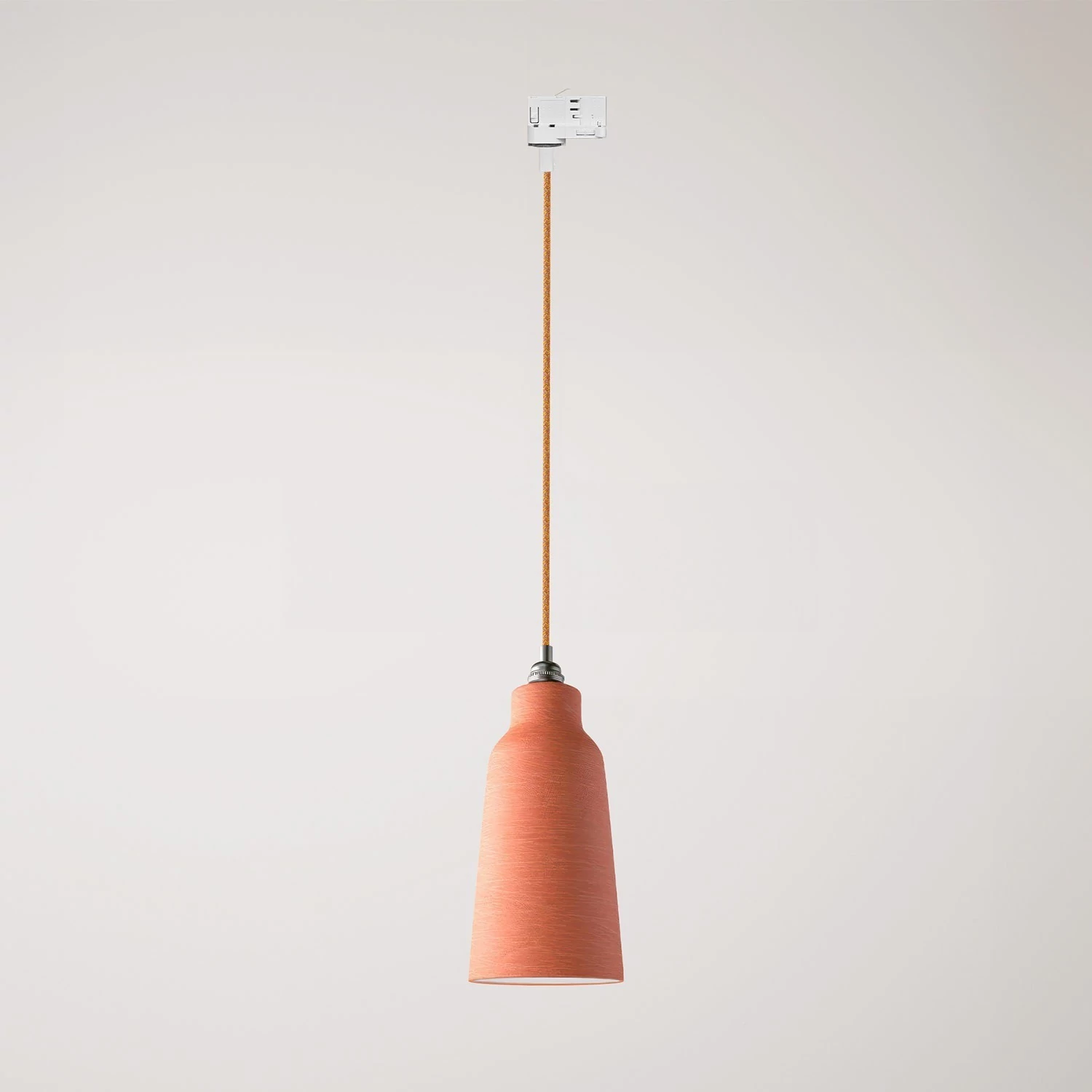 Lámpara Cottage con pantalla de cerámica y adaptador para carril.