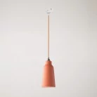 Lámpara Cottage con pantalla de cerámica y adaptador para carril.