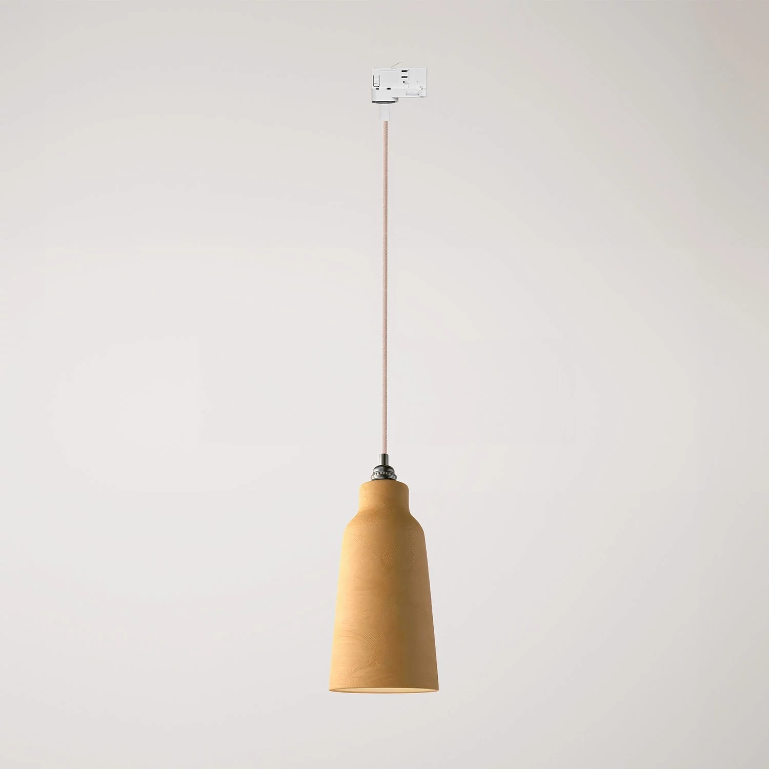 Lámpara Cottage con pantalla de cerámica y adaptador para carril.