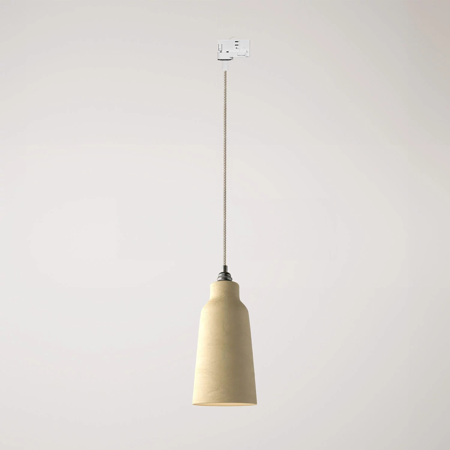 Lámpara Cottage con pantalla de cerámica y adaptador para carril.