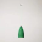 Lámpara Cottage con pantalla de cerámica y adaptador para carril.