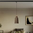 Lámpara Cottage con pantalla de cerámica y adaptador para carril.