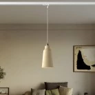 Lámpara Cottage con pantalla de cerámica y adaptador para carril.