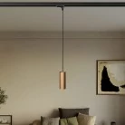 Lámpara de araña con focos para carriles con pantalla de metal