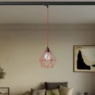Lámpara con pantalla jaula Diamond cage para carriles